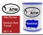 Preview: Alfa-Romeo, Medium Red Tricoat, 361 / B: 500ml Lackdose, von ATW Autoteile West.